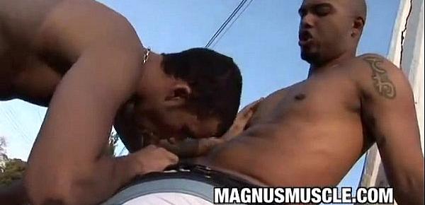 Matheus Axell and Erick Leony Beefy Studs Outdoor Anal SexCapades